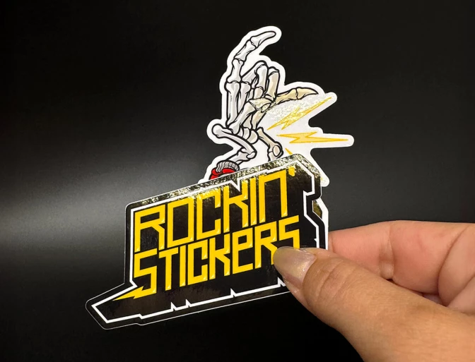 Za Roc Sticker Our Available Sticker Materials & Finishes | Rockin' Stickers